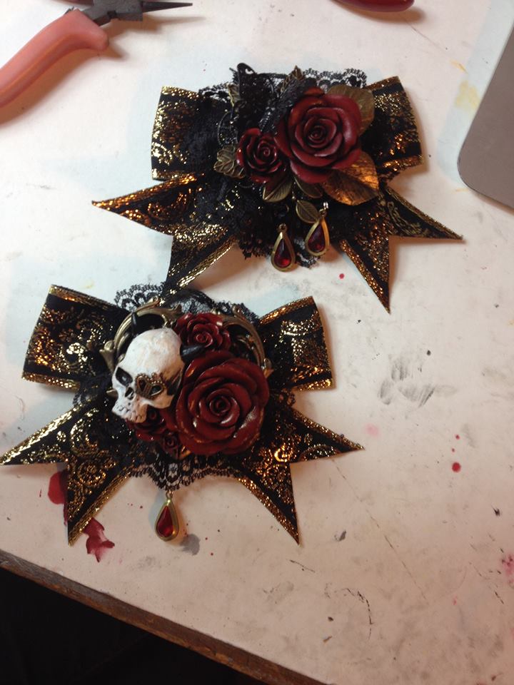 Rosarium Bows WIP