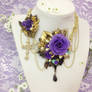 Versailles Rose Necklace (Lilac and Mint)