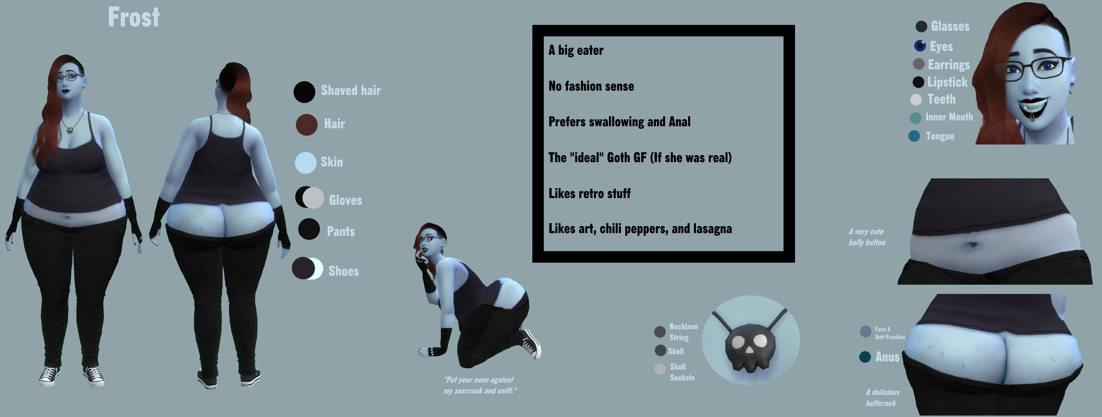 Frost Dating Sim Sims! Frost Ref (2024) by LiftyTheShifty on DeviantArt