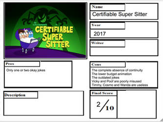 Animated Atrocities: Certifiable Super Sitter.