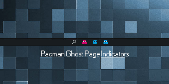 Pacman Ghost Page Indicators