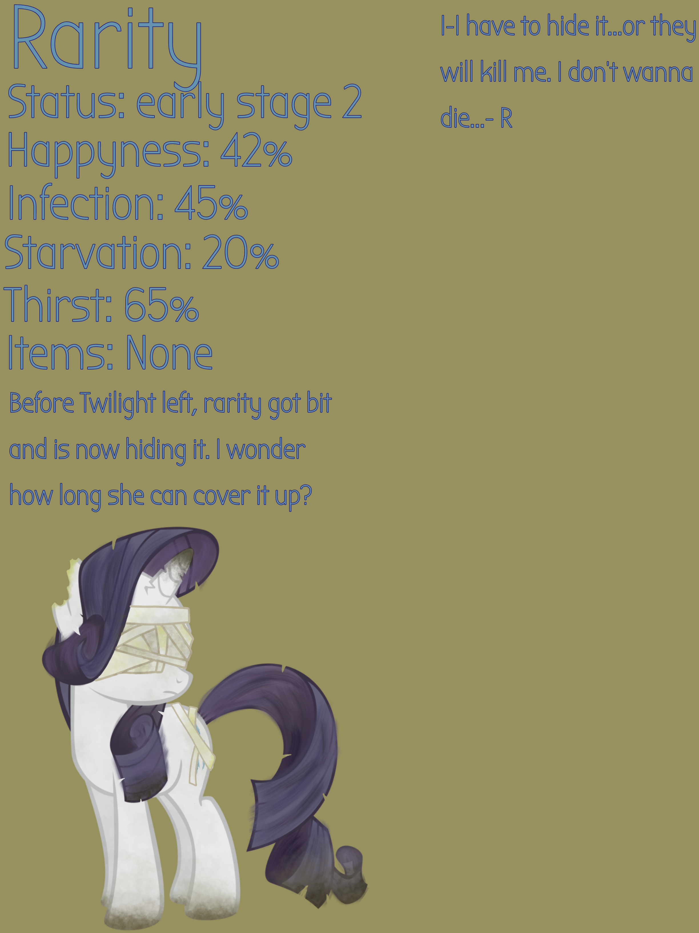 Infected Rarity Infection AU rarity! :3 by Cutie4Pi3 on DeviantArt