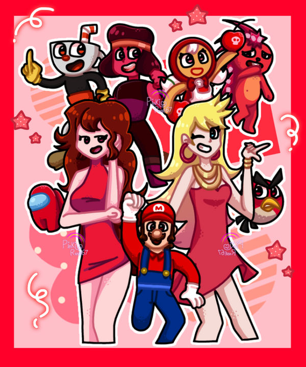 Mixed Reds Characters RED CHARACTERS EVERY by PinkiRose67 on DeviantArt