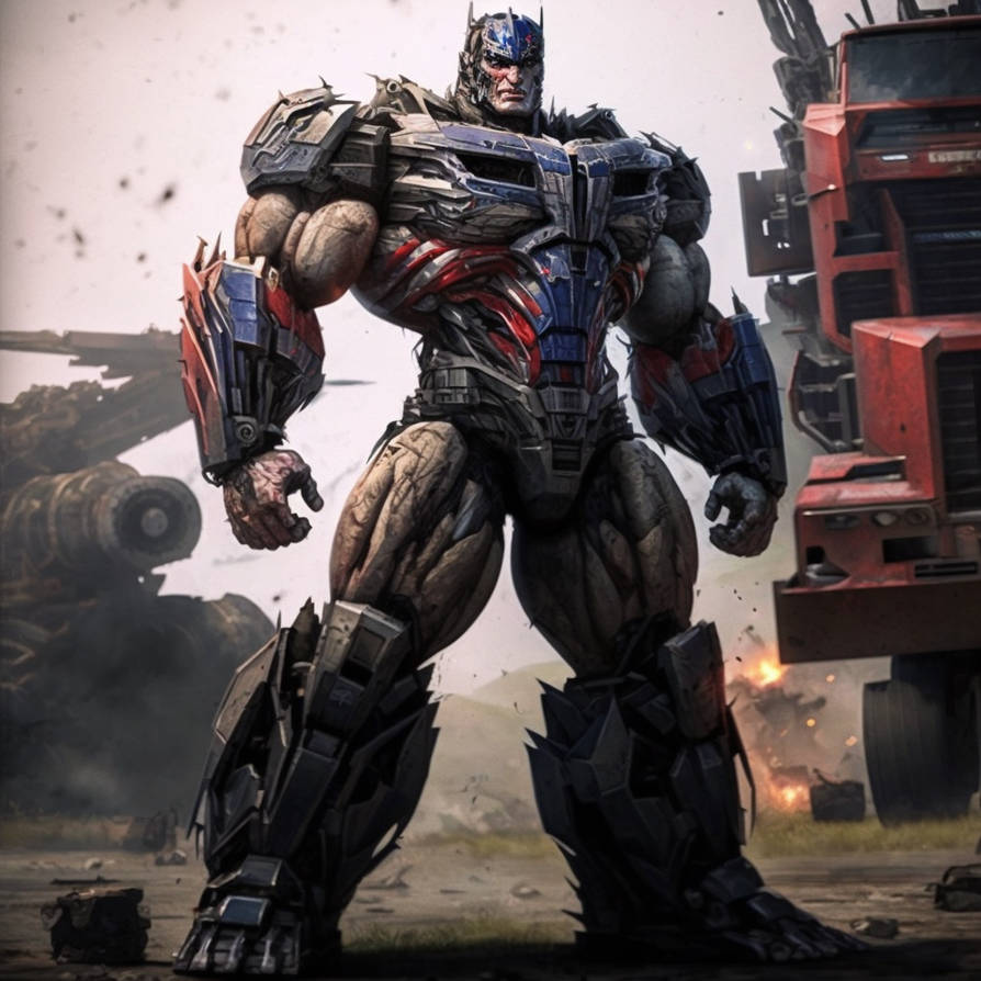 Muscle Optimus Prime v2 by catgenie on DeviantArt