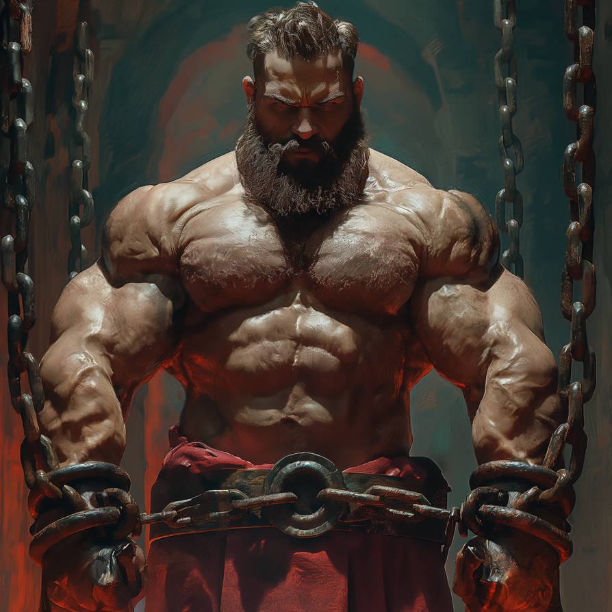 Hercules in adamantine manacles by catgenie on DeviantArt
