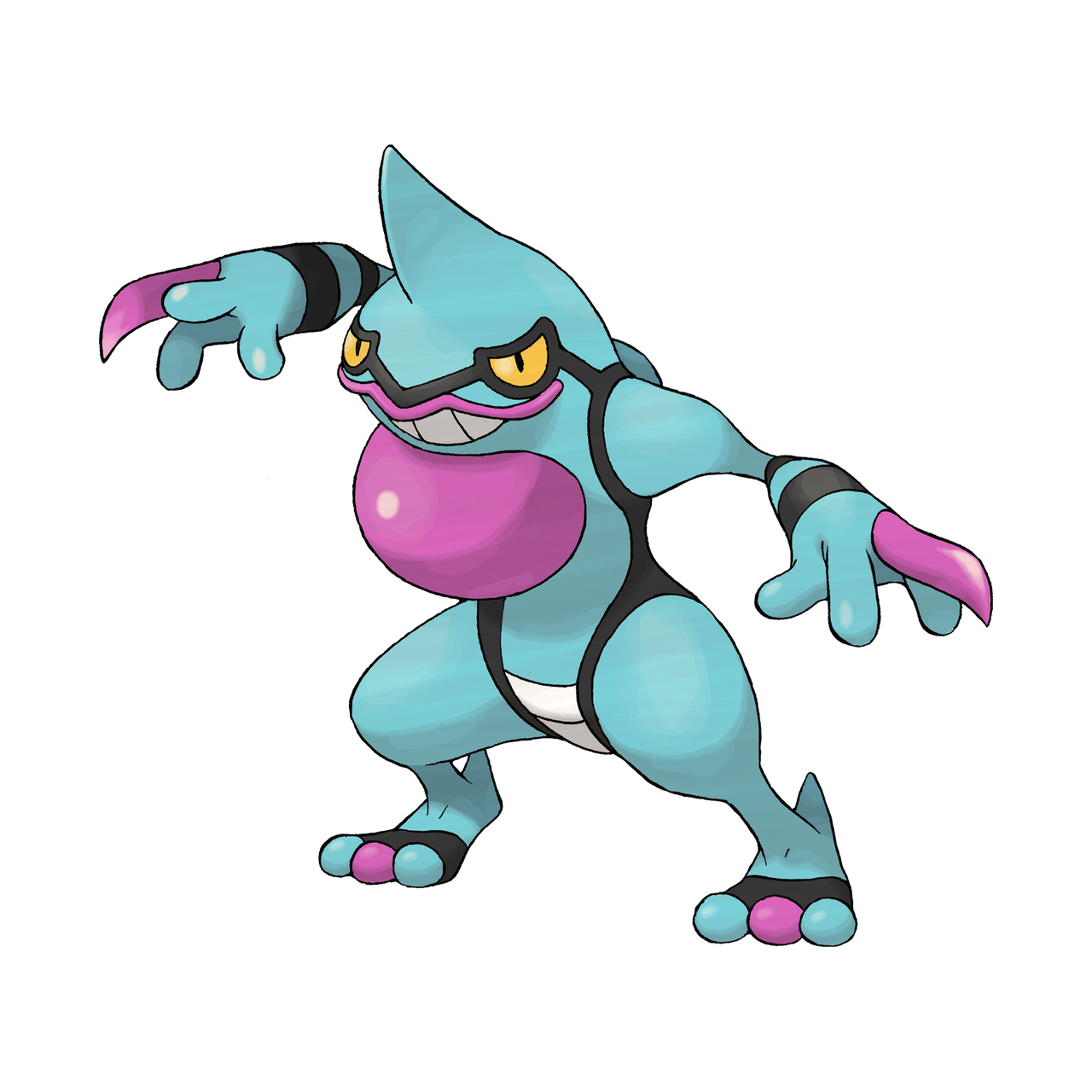 Shiny Toxicroak by JustShinies on DeviantArt