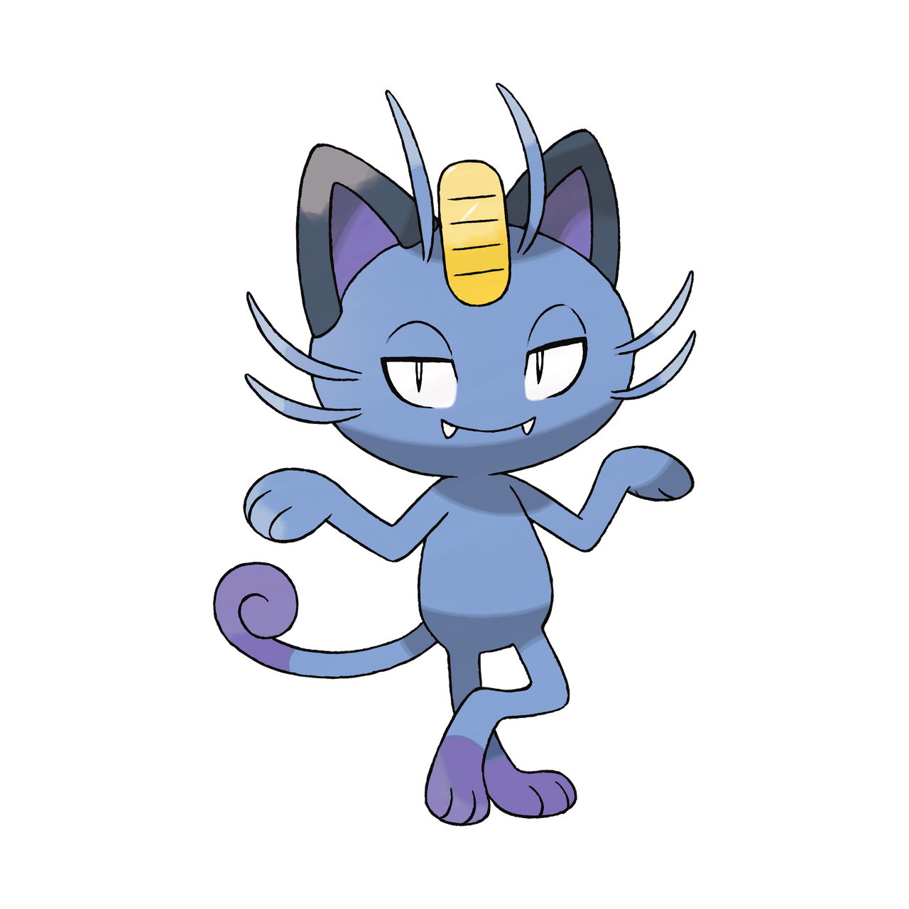 Shiny Alolan Meowth by JustShinies on DeviantArt