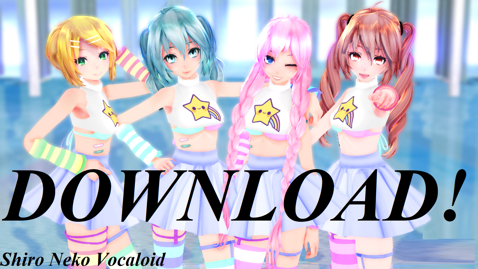 TDA Rin, Miku, Luka, Teto ~Pastel~ [DOWNLOAD]