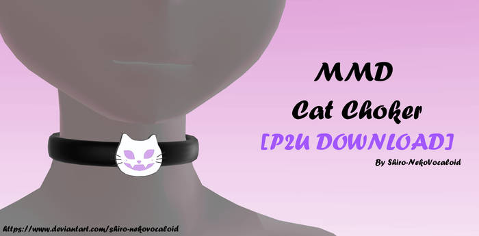 MMD Cat Choker [P2U DOWNLOAD]