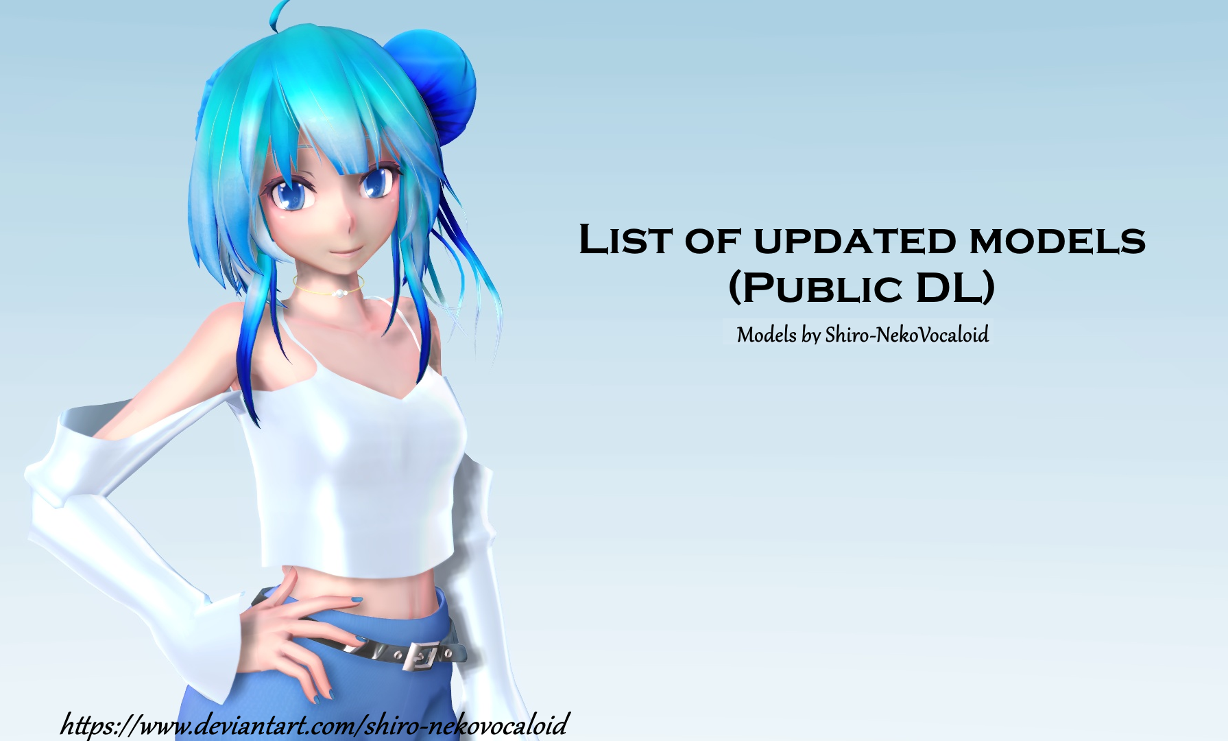 MMD List of Updated Models (2017-2023) by Shiro-NekoVocaloid on DeviantArt