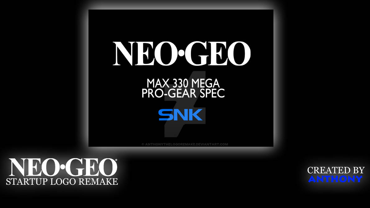 Neo-Geo (1990) Startup Logo Remake by AnthonyTheLogoRemake on DeviantArt