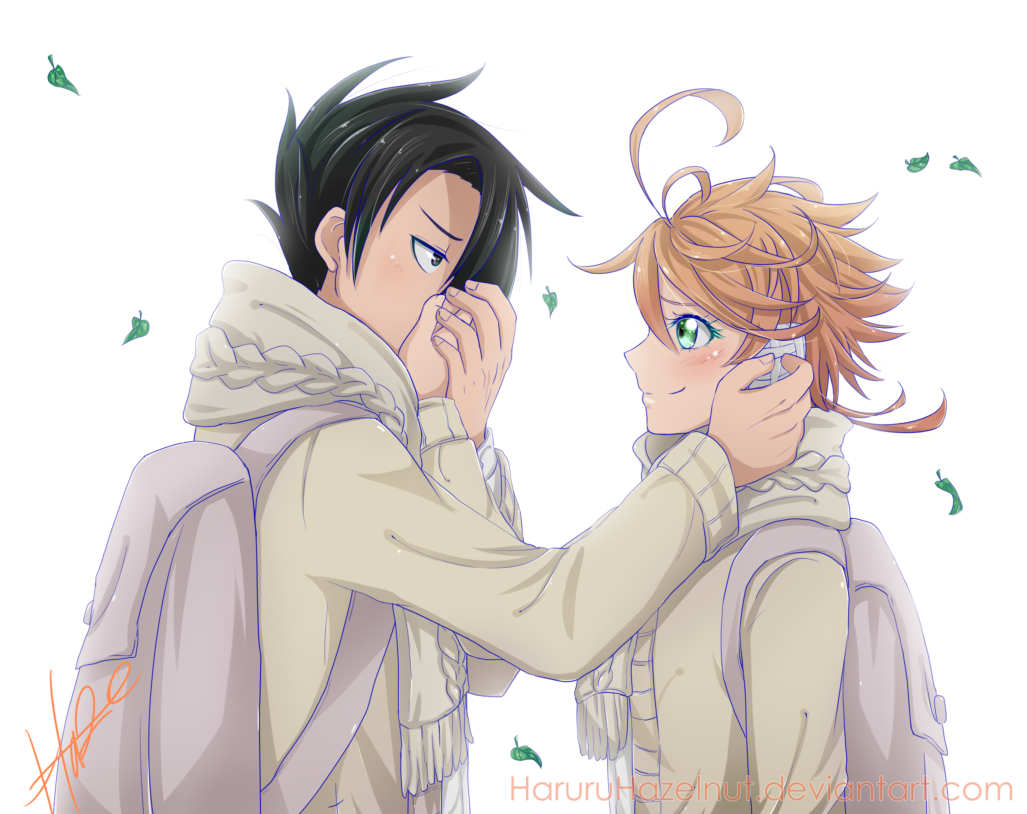 Emma, Ray and Norman from The Promised neverland. by HellMageJas on  DeviantArt