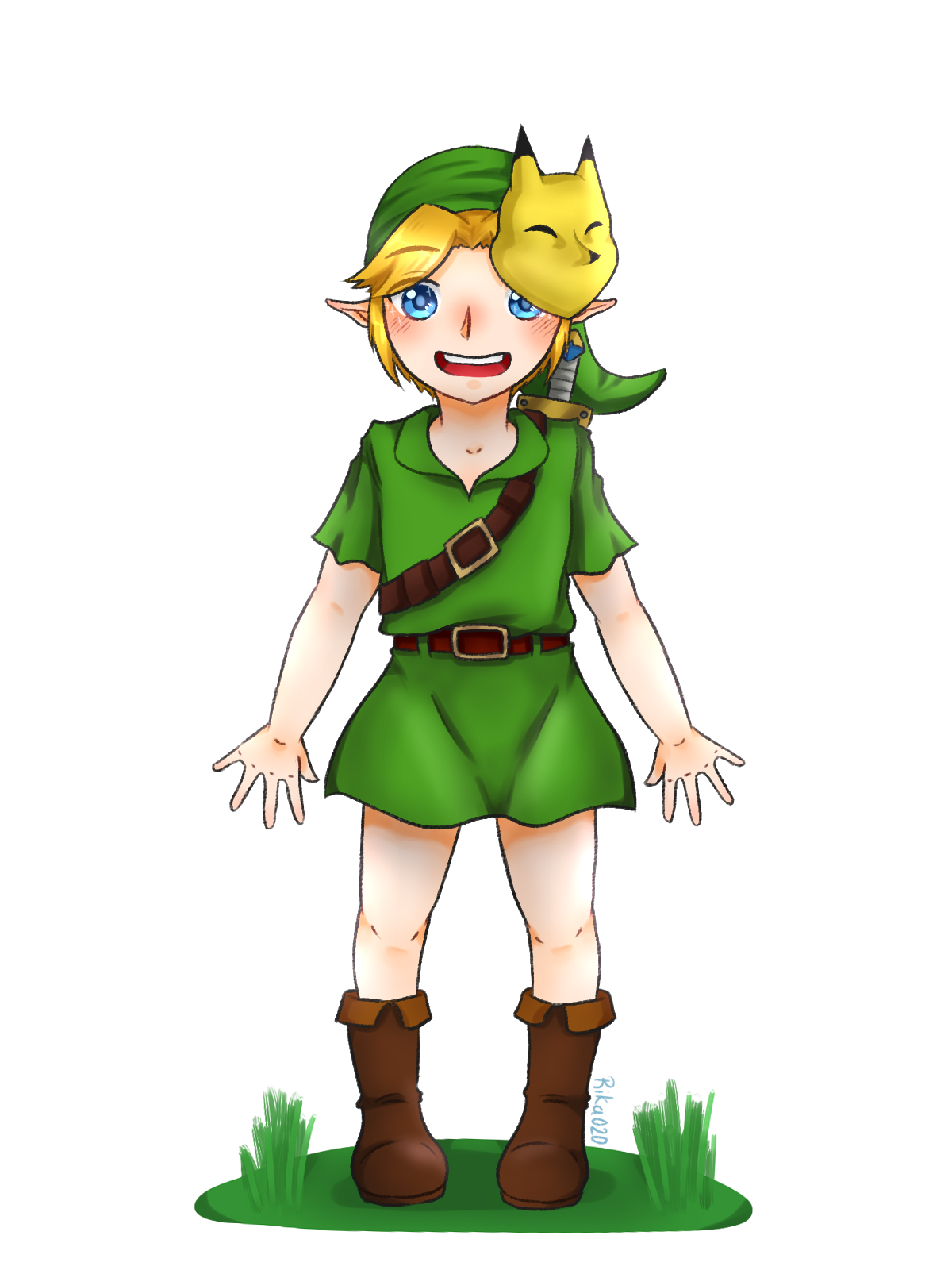 Colorful Legend Of Zelda Fan Art Reimagines Young Link