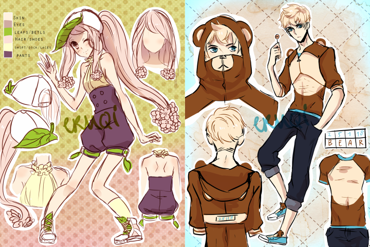 Adoptables: Leaf n Bear