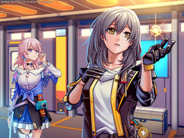 Honkai Star Rail - Trailblazer and March 7th