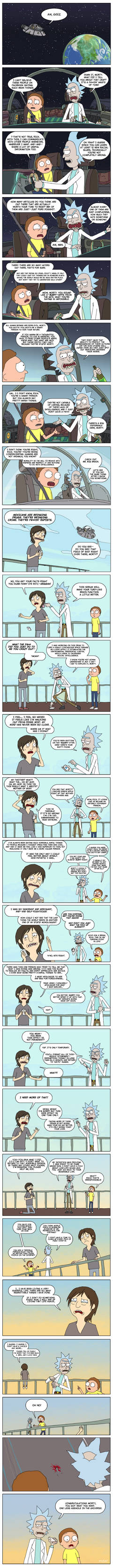 Rick and Morty talks about SNS