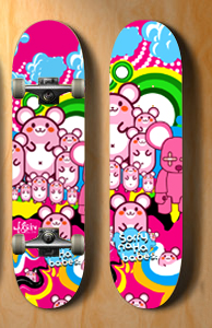 in skateboard deck