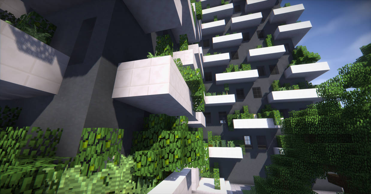 Minecraft Vertical Forest Apartment Building By Neutral Dreamer On Minecraft Vertical Forest Apartment Building By Neutral Dreamer