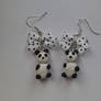 Panda earings