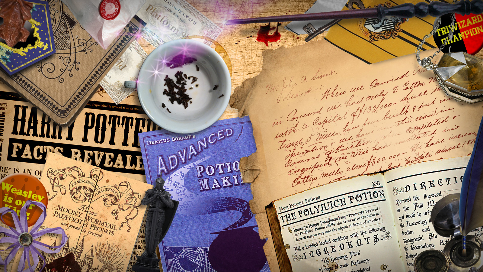 Harry Potter Desk Wallpaper and Gmail Theme