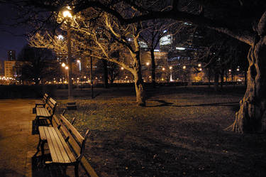 Empty benches