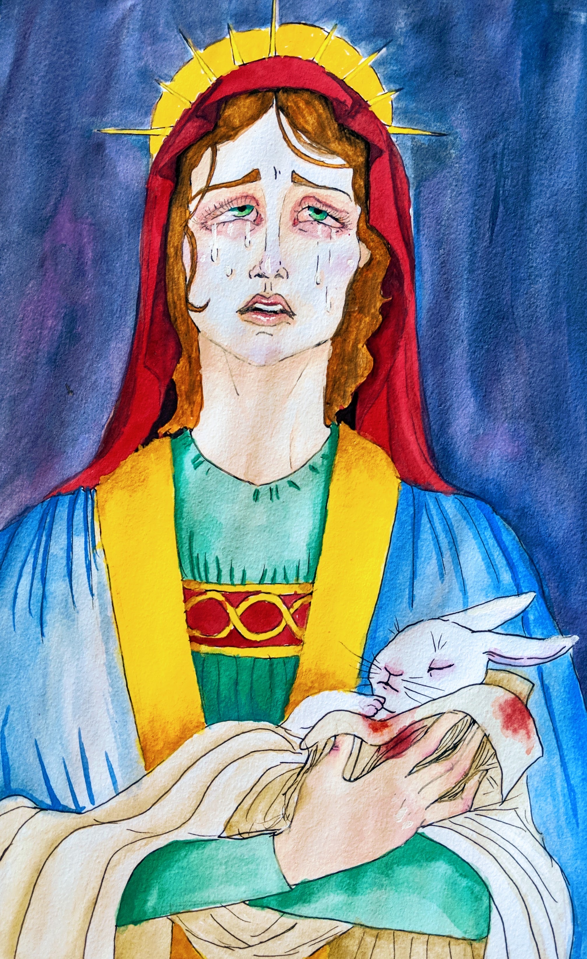 Mary, Mother of Rabbits by themightythornicus on DeviantArt