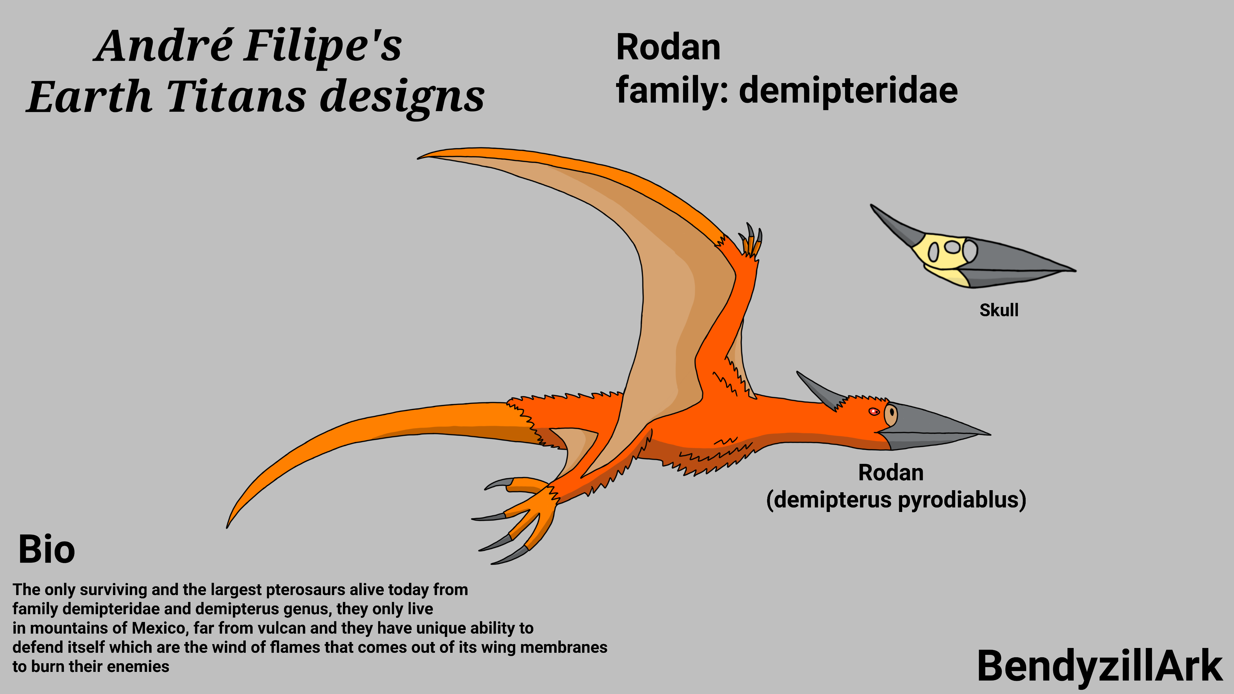 BendyzillArk's Earth Titans designs - Rodan by BendyzillArk on DeviantArt