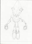 Silver Sonic(8-bit) by djayterios1996 on DeviantArt