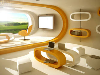 Modern render futurist concept