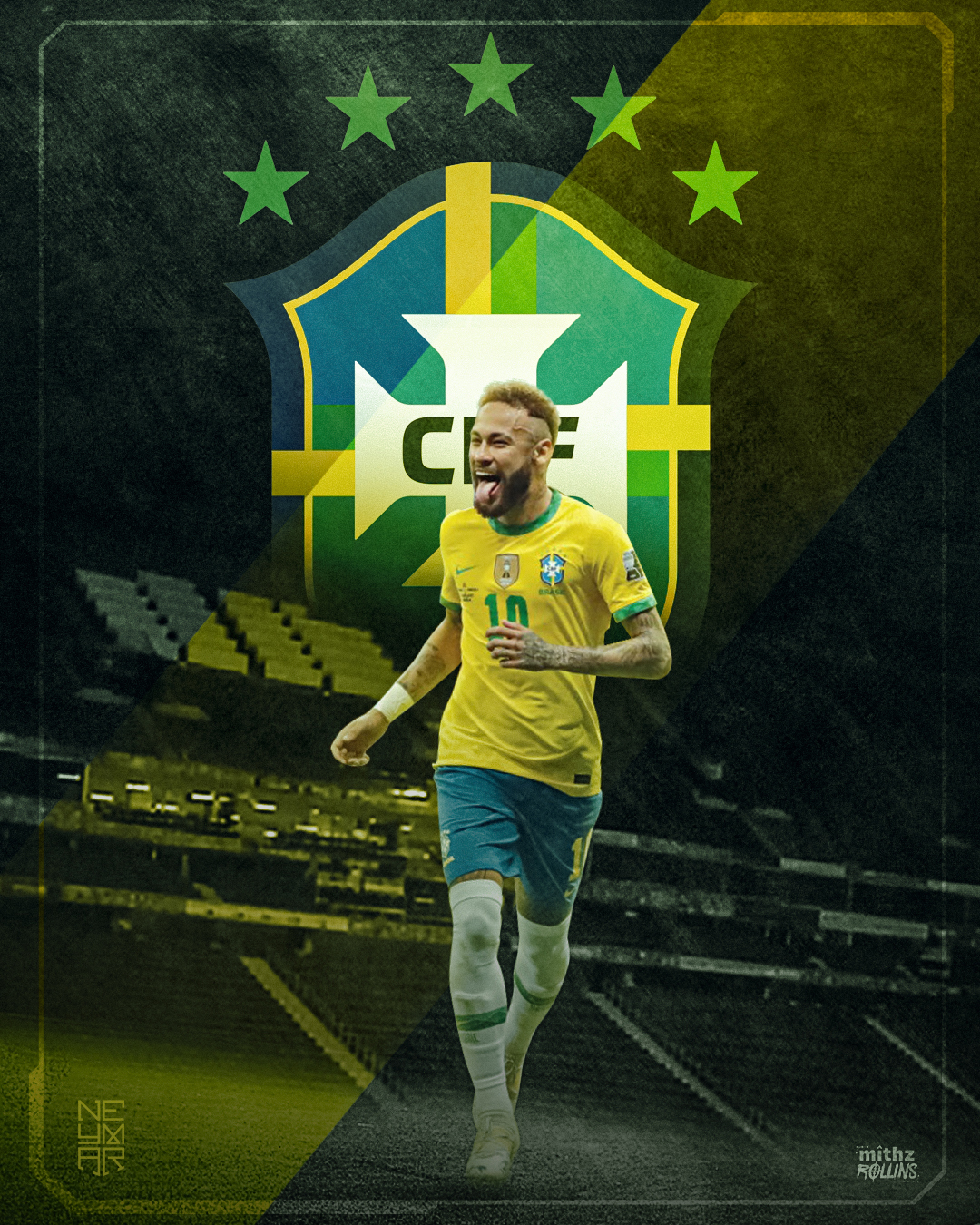 Neymar Brazil by mithzrollins on DeviantArt