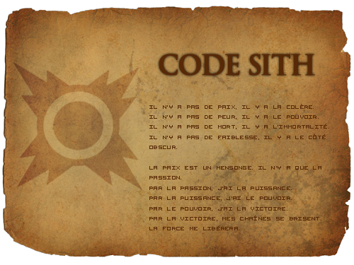 French Sith Code by dakinquelia on DeviantArt
