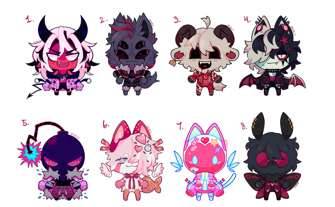 Red Chibi Adopts by Spiiriitss on DeviantArt