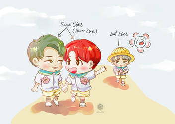 BTS kindergarten AU!