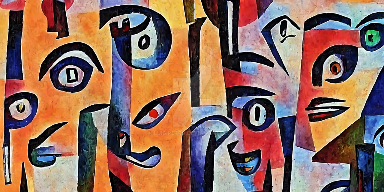 Cubist People Cubist style portrait with face of various people by LuigiPetro on ...