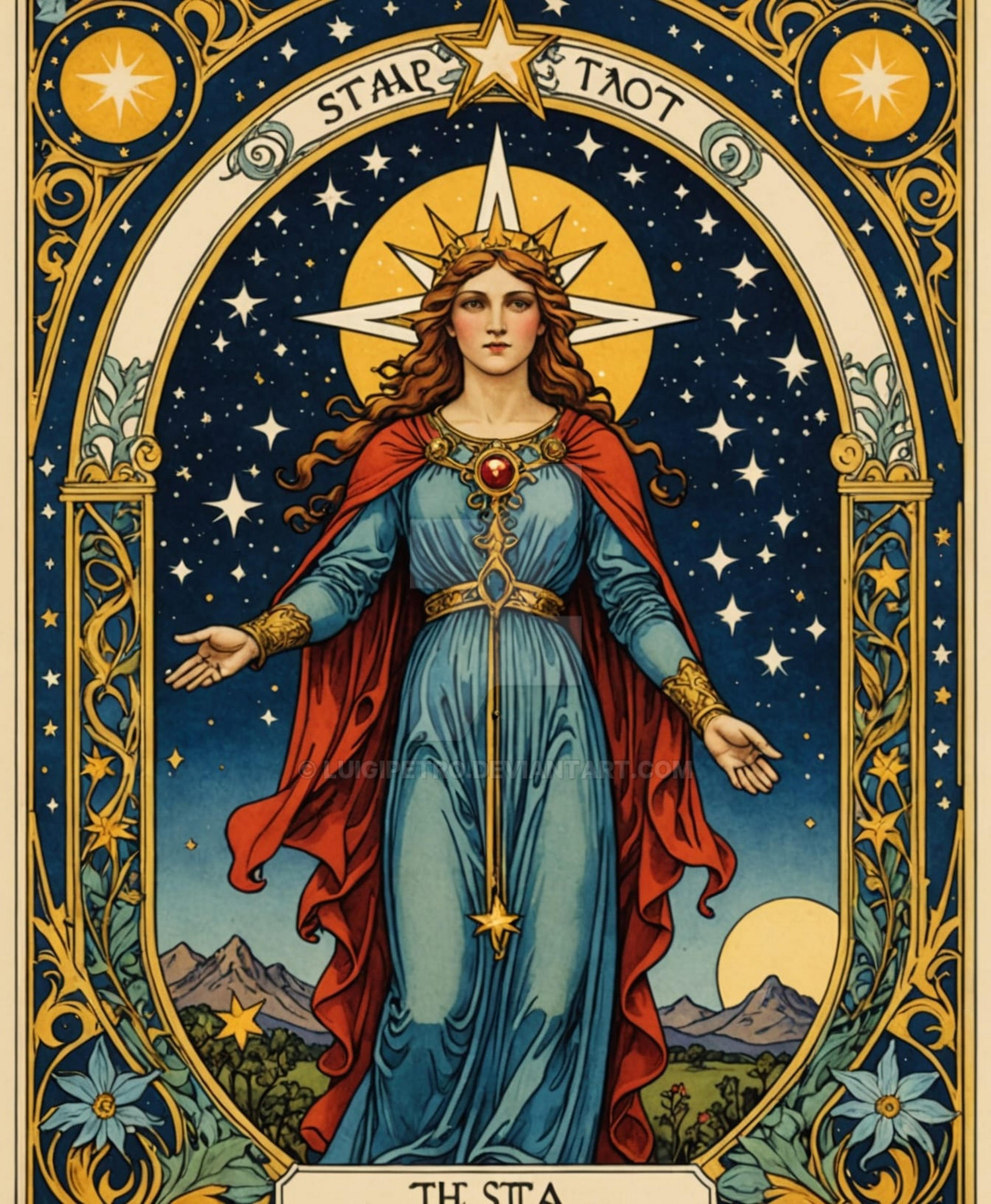 Major Arcana Tarot Card The Star By LuigiPetro On DeviantArt major-arcana-tarot-card-the-star-by-luigipetro-on-deviantart