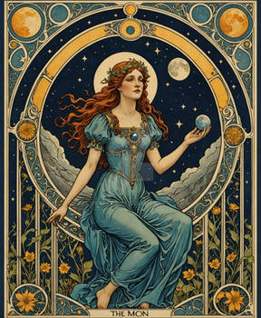 Major Arcana Tarot Card The Moon
