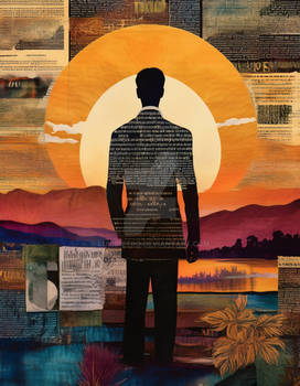 Looking over the rising sun