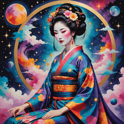 Cosmic Geisha Portrait