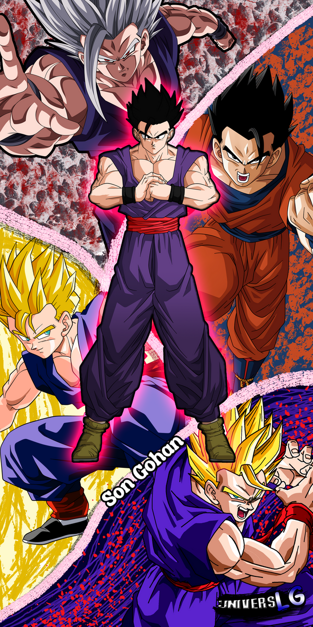 Gohan Variants Gohan All transformations (Todas sus fases) by UniversalLG on DeviantArt