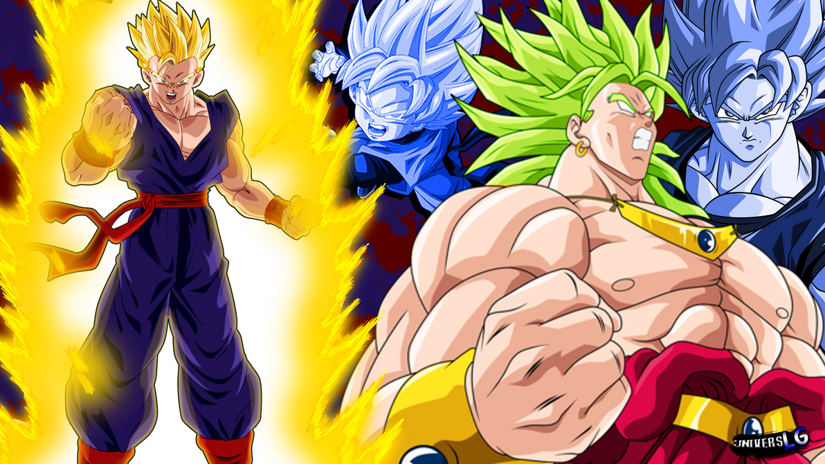 SSJ Goku (CG), SSJ Vegeta (CG), SSJ Trunks (CG) and SSJ Gohan (CG