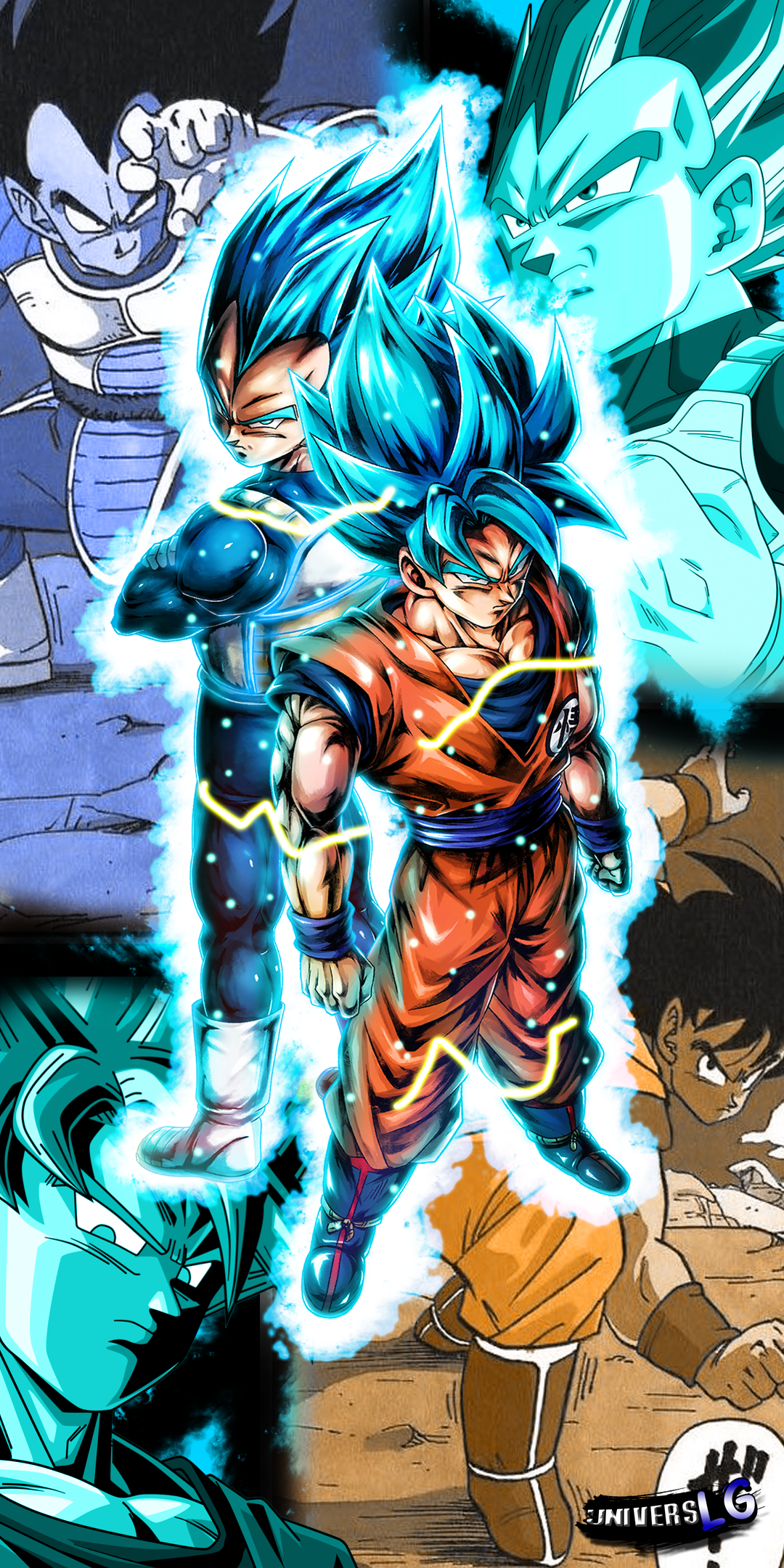 Gogeta xeno ssj4 lm y Gogeta ssj blue evolucionado by davidferres on  DeviantArt