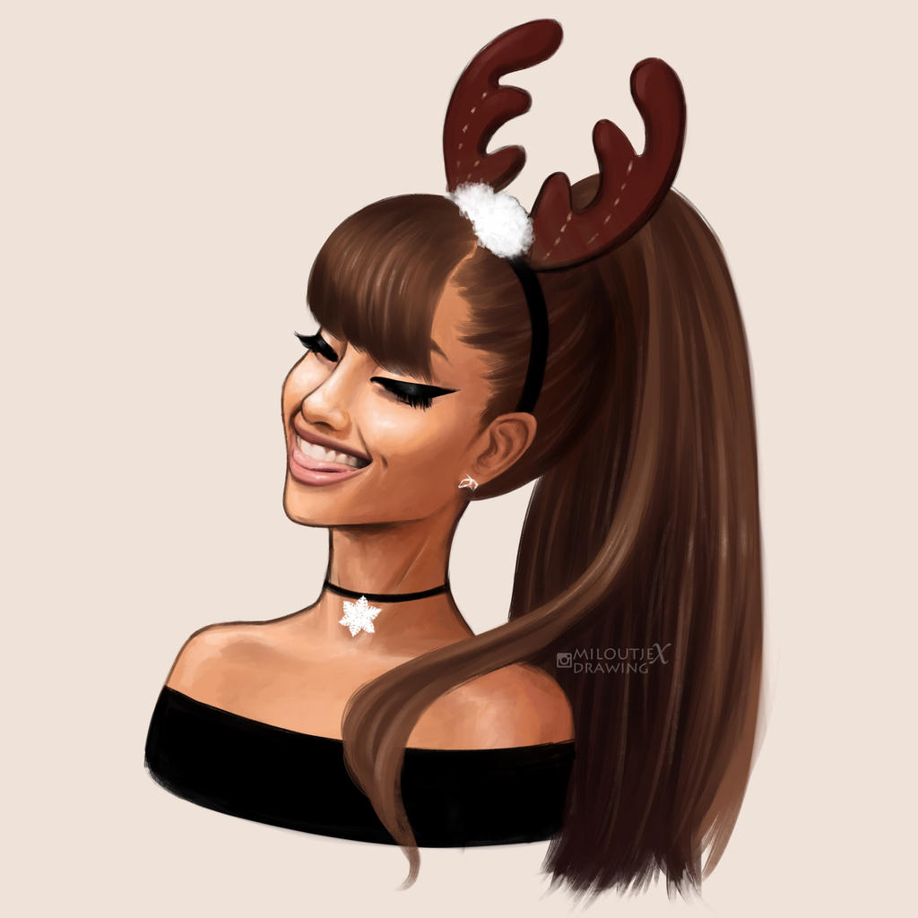 Ariana Grande Christmas reindeer