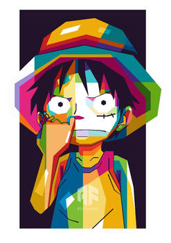 Monkey D Luffy Into WPAP Art