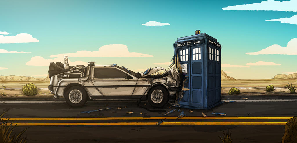 Delorean meets Tardis