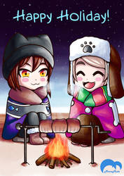 [OC] Winter Campfire