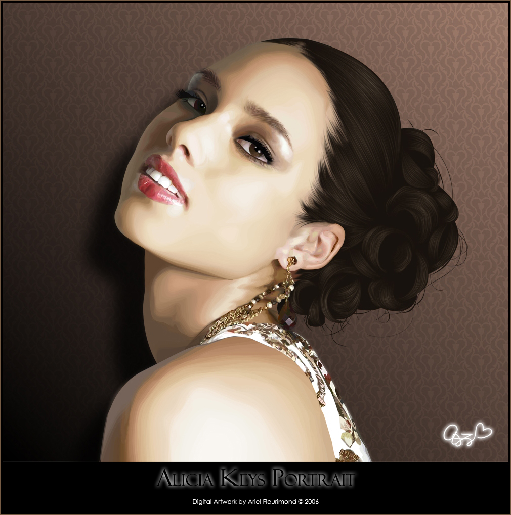 Alicia Keys - Vexel Art by Joaris333