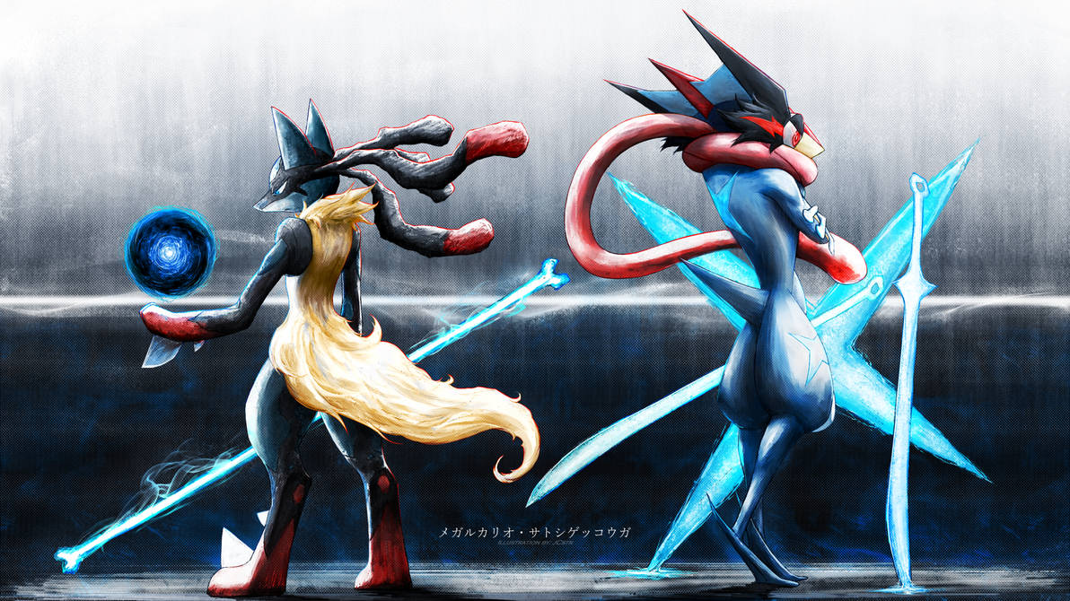 Meg Lucario De Ash Junto A Grendija Ash Imajen Cel by ponce22 on DeviantArt