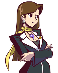 Mia Fey in Ghost Trick Style by Rockerfox999