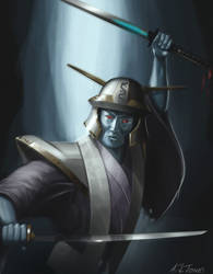 Blue samurai