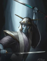 Blue samurai